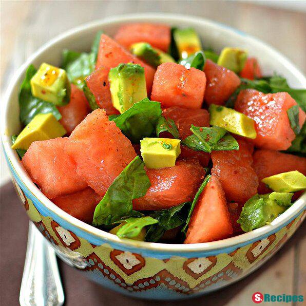Avocado Watermelon Salad