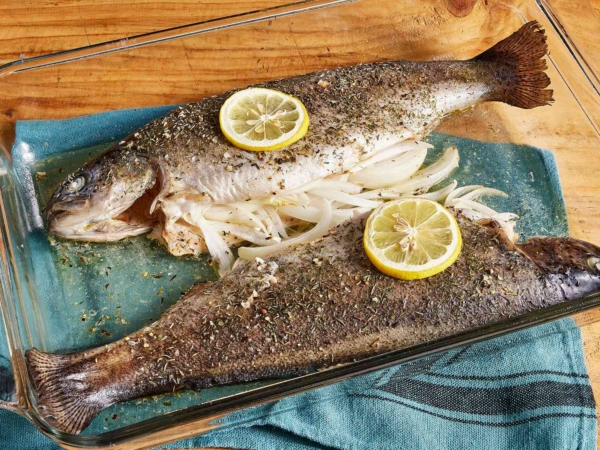 Baked Fresh Rainbow Trout