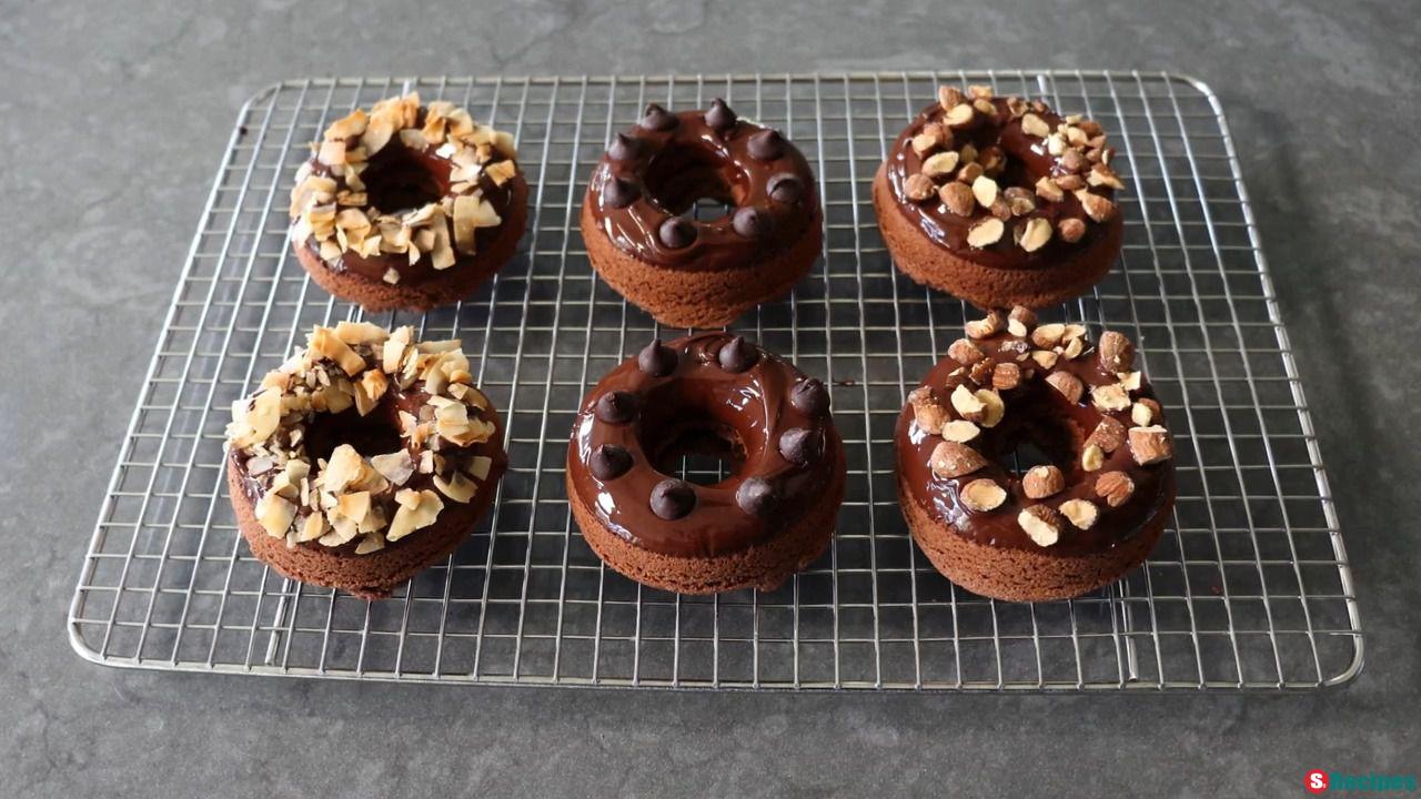 Chocolate Almond Breakfast Donuts