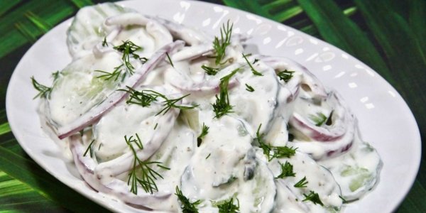 Cucumber Salad With Sour Cream