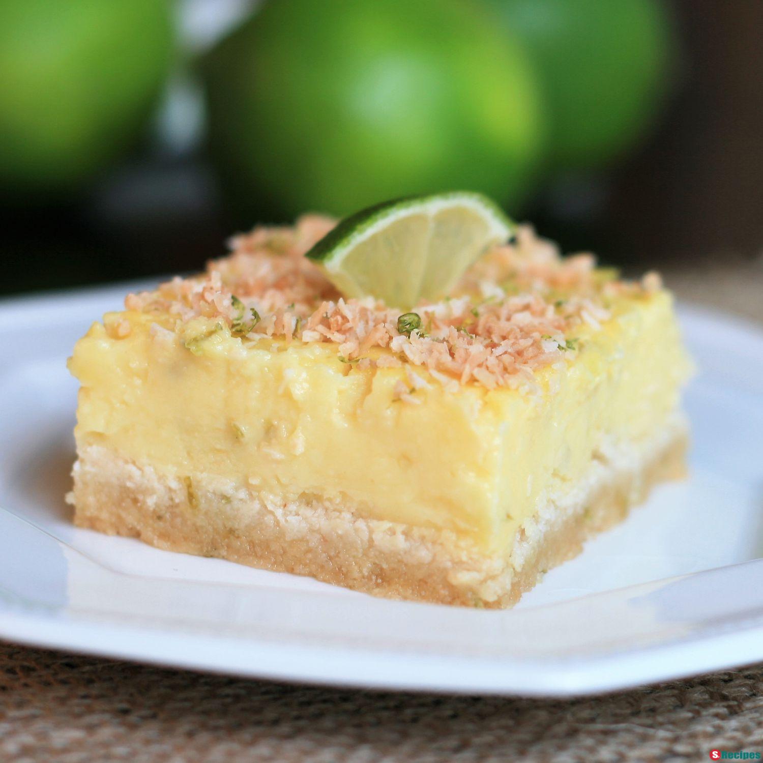 Low-Carb Coconut Lime Bars