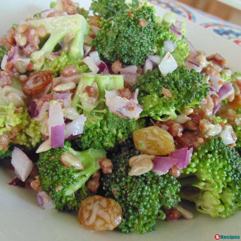 Easy Broccoli Bacon Salad Recipe | S2Recipes
