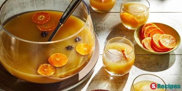 Oolong, Orange, and Whiskey Punch