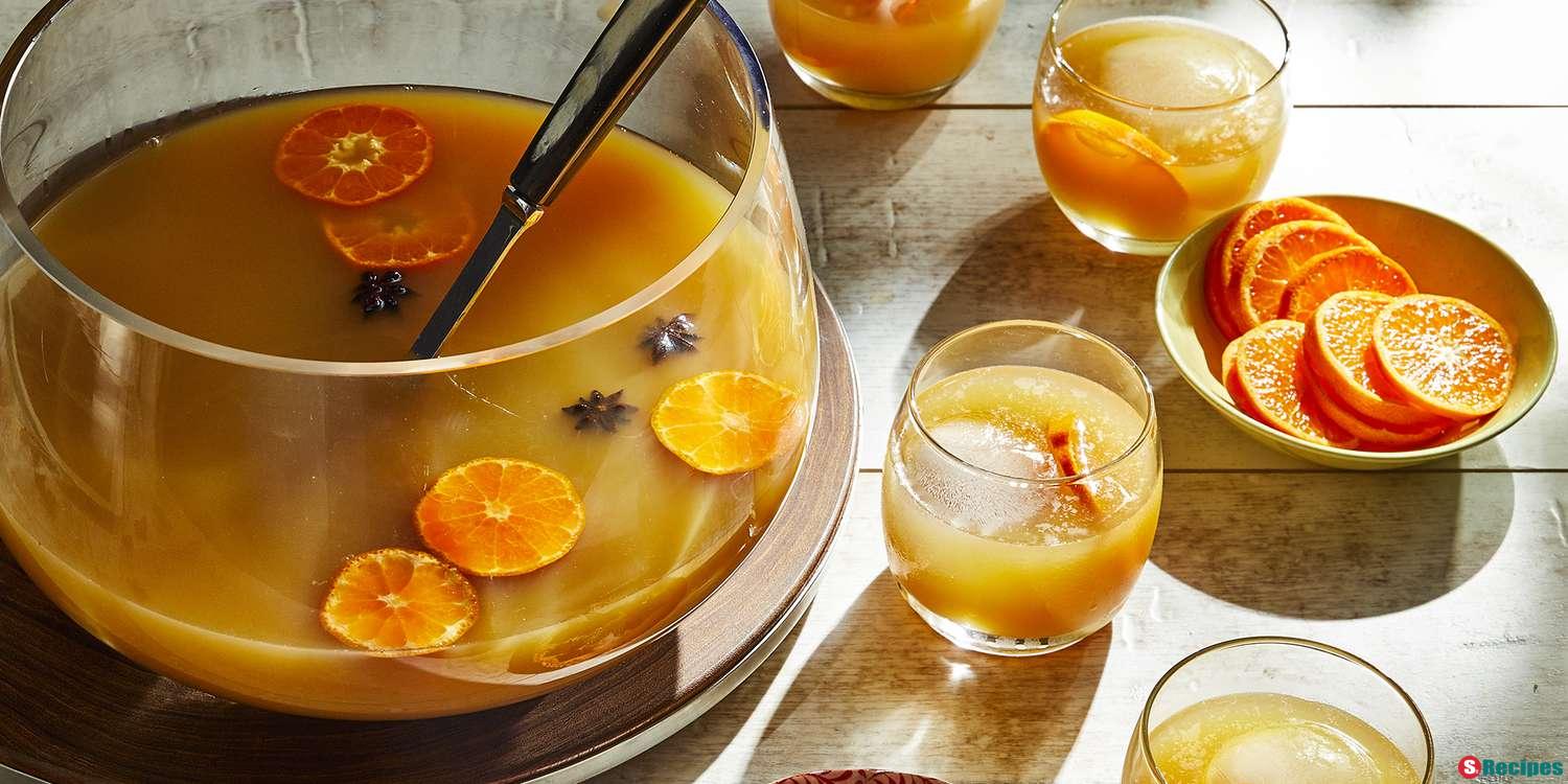 Oolong, Orange, and Whiskey Punch